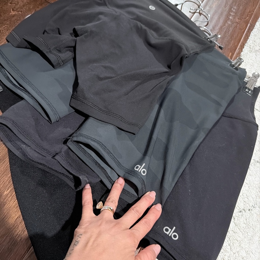 Alo Yoga Shorts Bundle in Black and Gray